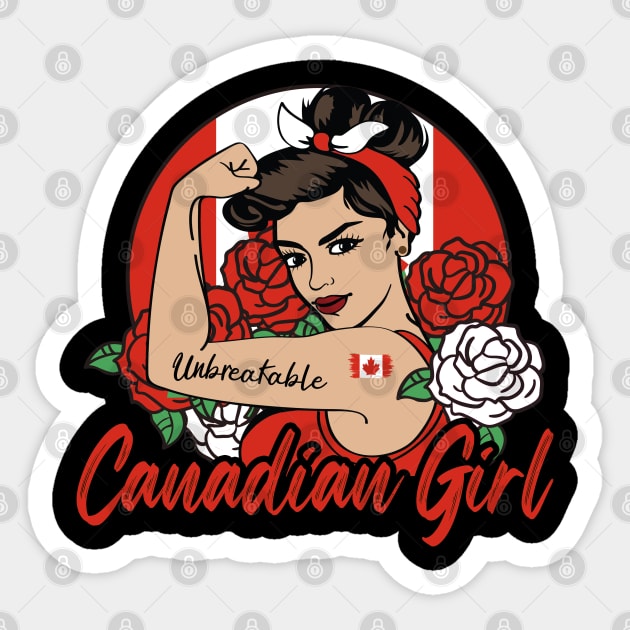 Canadian Girl Sticker by JayD World